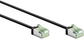 Câble réseau FTP CAT8.1 Slimline 40 Gigabit - CU - Ultraflex - 3 mètres - Zwart
