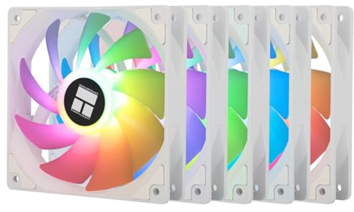 120 mm ARGB CPU-luchtventilator - Stille PWM computerventilator met S-FDB-lagers