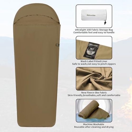 Ultralichte Slaapzak Liner - Ideaal voor Backpacken en Kamperen — afbeelding 2