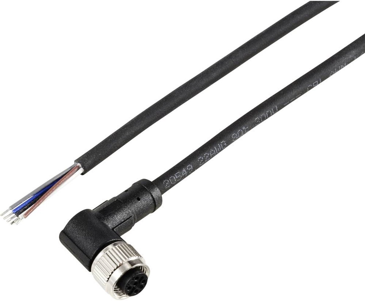 TRU COMPONENTS TC-12833084 Sensor/actuator aansluitkabel M12 Aantal polen (sensoren): 5 Koppeling, haaks 2 m 1 stuk(s)