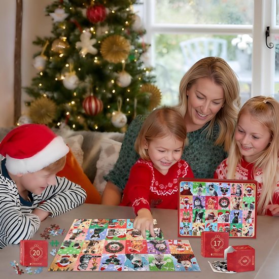 Calendrier De L'Avent 2024,Puzzle De Noel,Calendrier De Compte À Calendrier De L'Avent 2024,Puzzle De Noel,Calendrier De Compte À