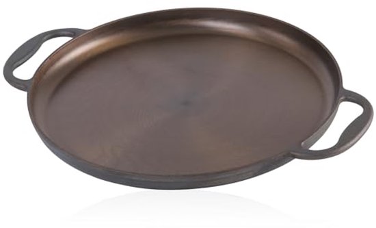 Mahlzeit Paella pan geëmailleerd | 35 cm | Blue Berry | Gietijzeren pan met twee