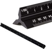 Aluminium Anti-slip liniaal 30cm PRO – Busch & van der Worp