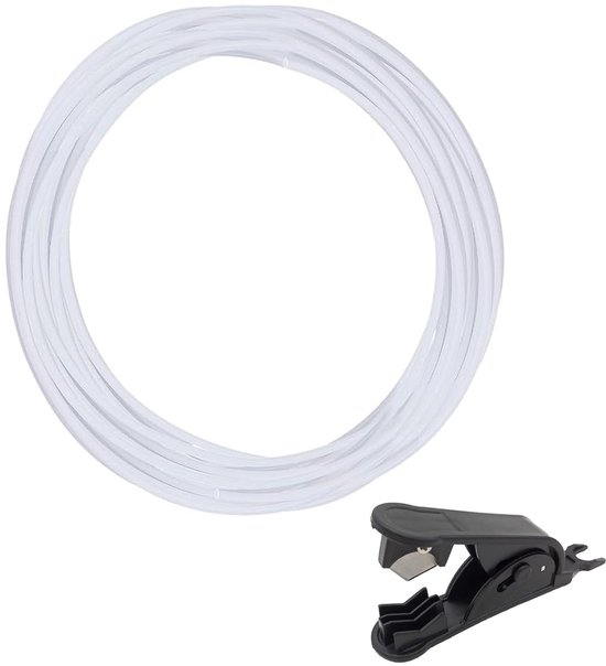 TRANKIELO® - 8 m PTFE slang (4 mm OD, 2 mm ID) - Buigzaam, hittebestendig en transparant - Ideaal voor 3D-printers