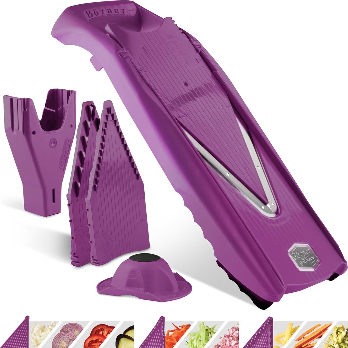 Groentesnijder Mandoline Slicer - Vijfdelige Set voor Snijden van Groenten en Fruit