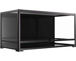 Terra Della Terrarium knockdown 60 x 45 x 45CM glas | bouwpakket voor reptielen, amfibieën en insecten
