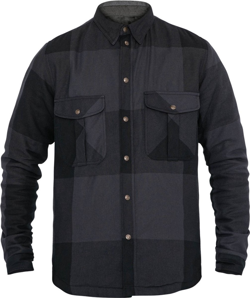 John Doe Motoshirt Big Block Grijs Zwart - Jas