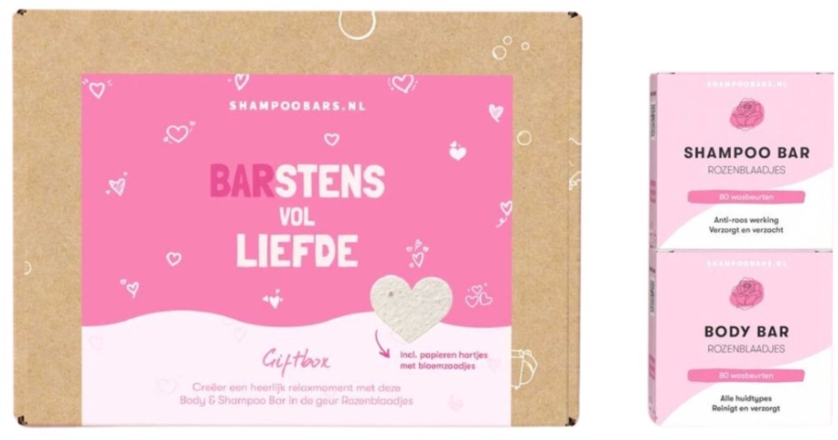 ShampooBars - Giftbox BARstens vol liefde - 2x60gr