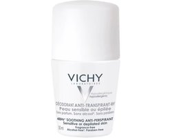 Vichy Anti-Transpiratie Deodorant 48u voor een Gevoelige of Geëpileerde Huid - Roller 50ml