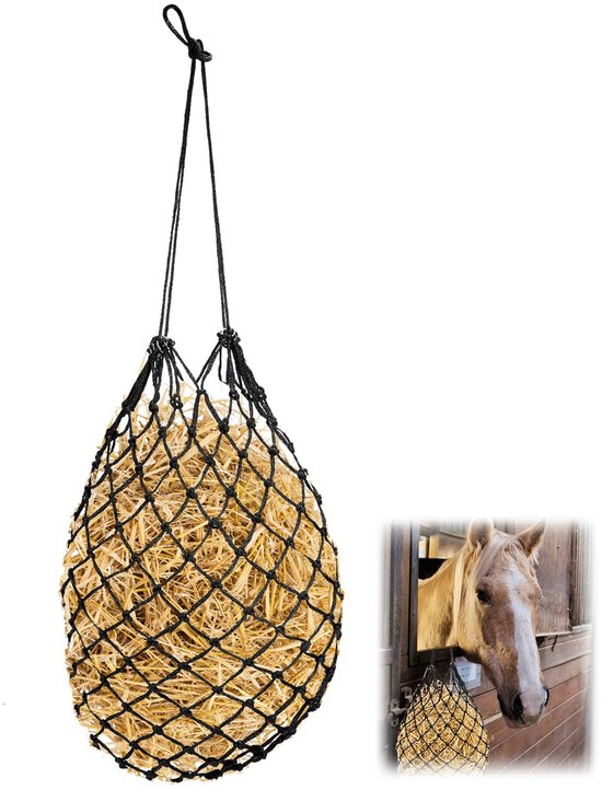 VOSS.farming hooizak, zwart - hooitas voor ca. 5 kg hooi, ideaal voor stal en transport VOSS.farming hooizak, zwart - hooitas voor ca. 5 kg hooi, ideaal voor stal en transport