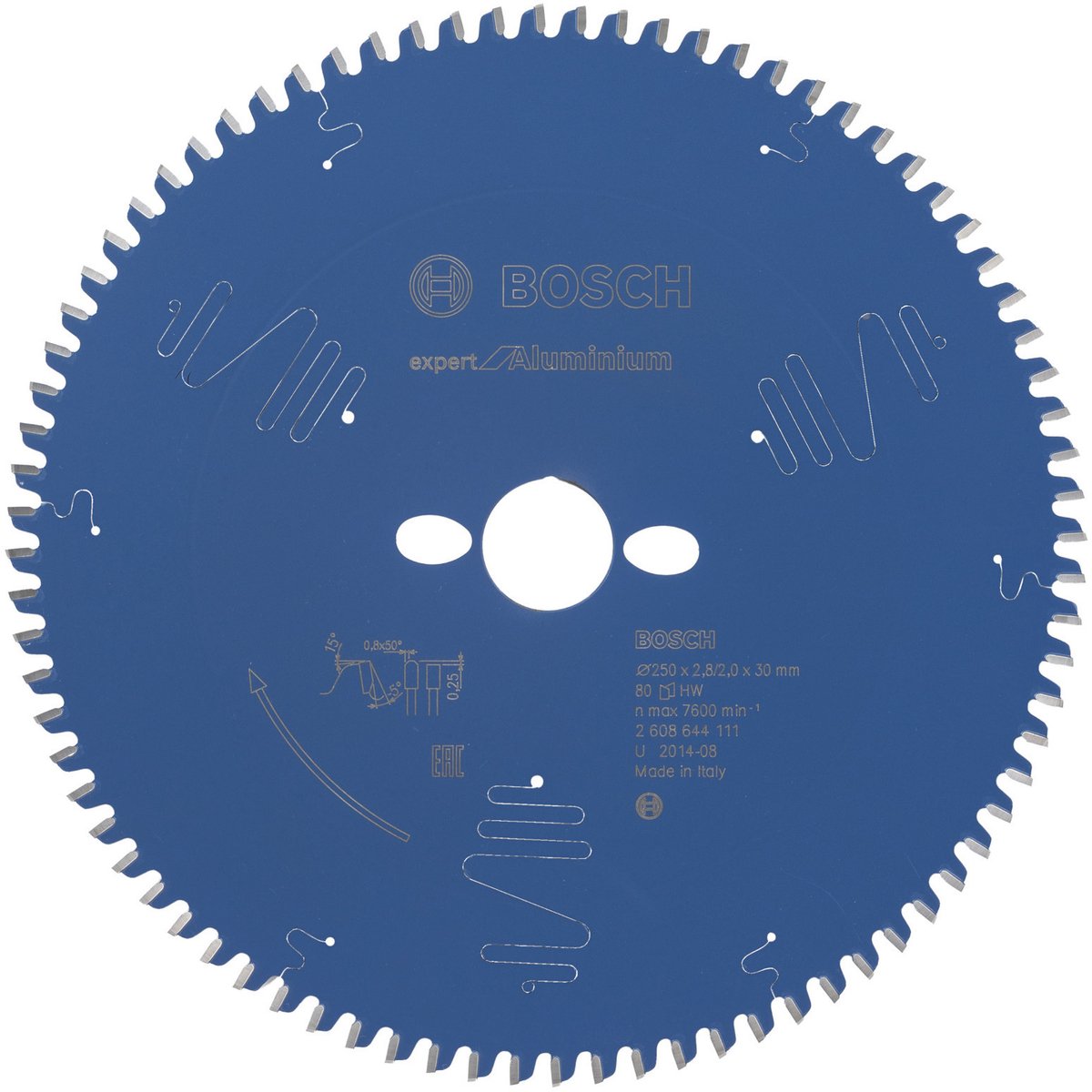 Bosch Cirkelzaagblad Expert for Aluminium 250 x 30 x 2,8 mm