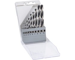Bosch HSS PointTeQ Serie - Boorset Metalen - 10-delig - Snelle Boorsnelheid - Zelfcentrerende Punt