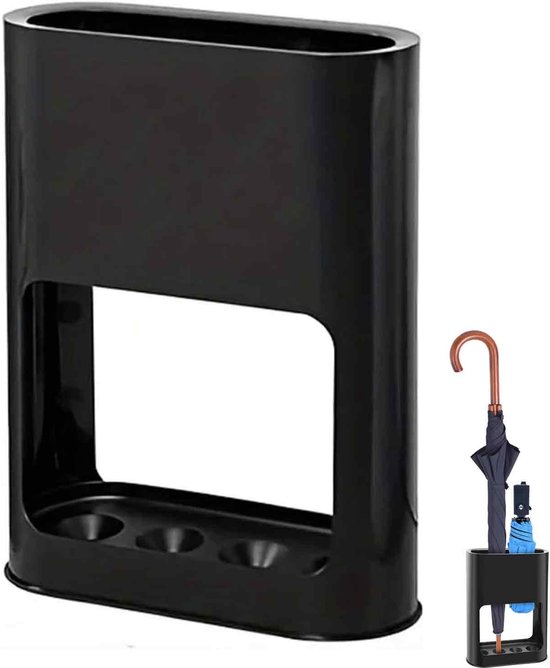 Longziming - Porte-parapluie d'intérieur sur pied - Fin et peu encombrant avec récupérateur d'eau, pour Parapluies, Bâtons de marche et Accessoires de vêtements pour bébé - Moderne et pratique