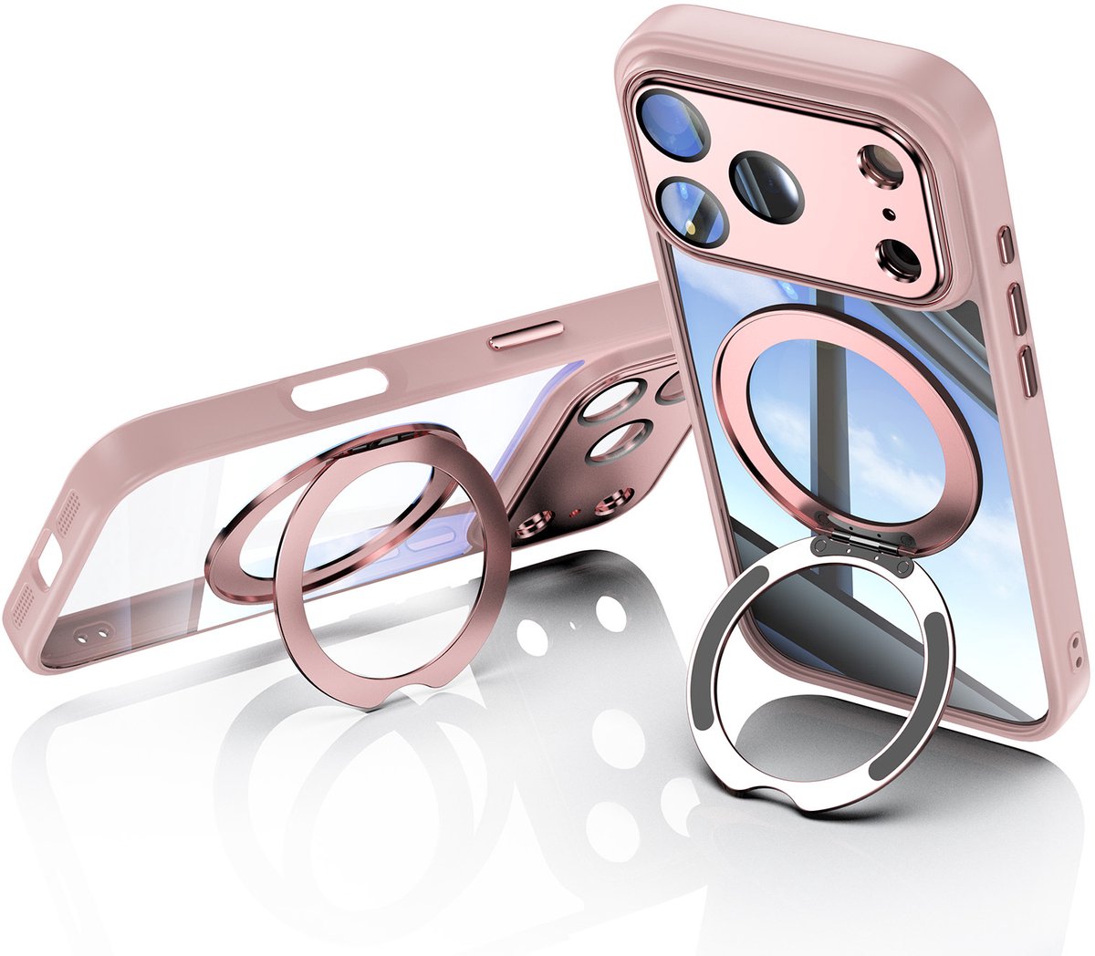 MagSafe-hoesje - iPhone-hoesje - Compatibel met iphone17 Air-hoesje - roze