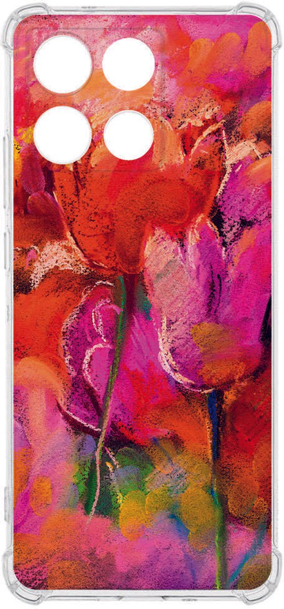 TPU Telefoonhoesje Motorola Moto G56 - Tulips backcover