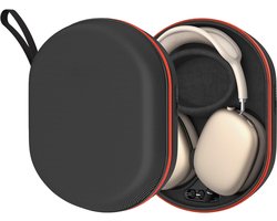 JustValue Oplaad Case Geschikt Voor AirPods Max - 5000 mAh Powerbank - Koptelefoon Oplader & Hoes Cover - Accessoires - Zwart Rood