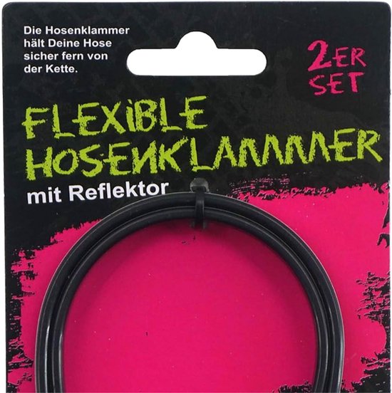 Set Reflecterende Broekklemmen - Fietsbroekclips met Elastiek & PVC-Coating - Veilig & Comfortabel voor Fietsen en Buitensport - Broekklem - Klem Unisex van Merkloos — afbeelding 2