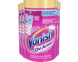 Vanish Oxi Action - Vlekkenverwijderaar - Wasbooster - Gekleurde Was - 1.5 Kg - Voordeelverpakking - 4 stuks