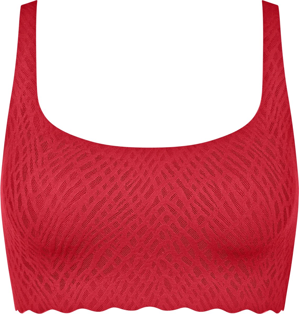 Sloggi ZERO Feel Bliss Festive Top Dames Beha - ROOD