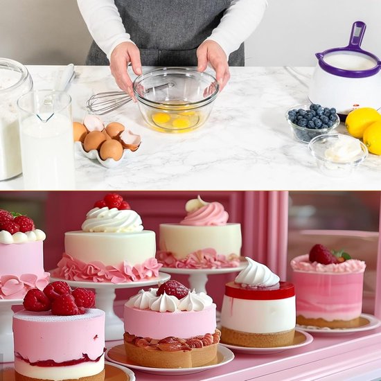 4 STUK Dessertringen 7,5 cm - Set van Dessertringen en Serveerringen