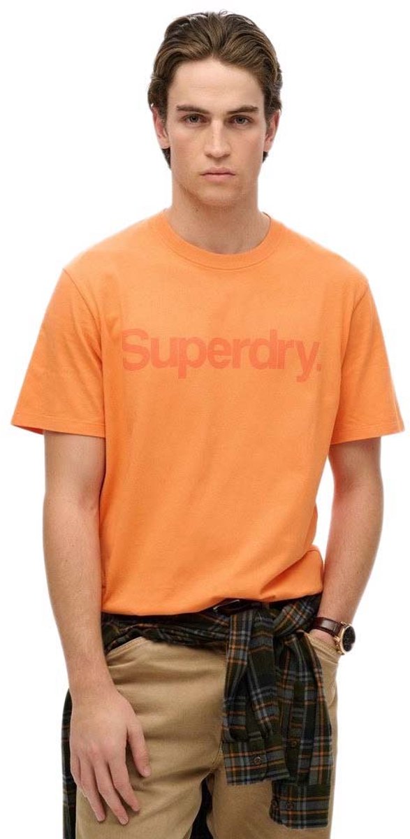 Superdry Core Logo City T-shirt Heren T-shirts Oranje