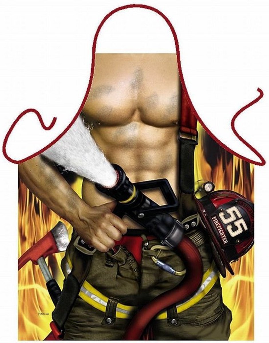 Brandweerman - Sexy Grappig Leuk Schort Keukenschort