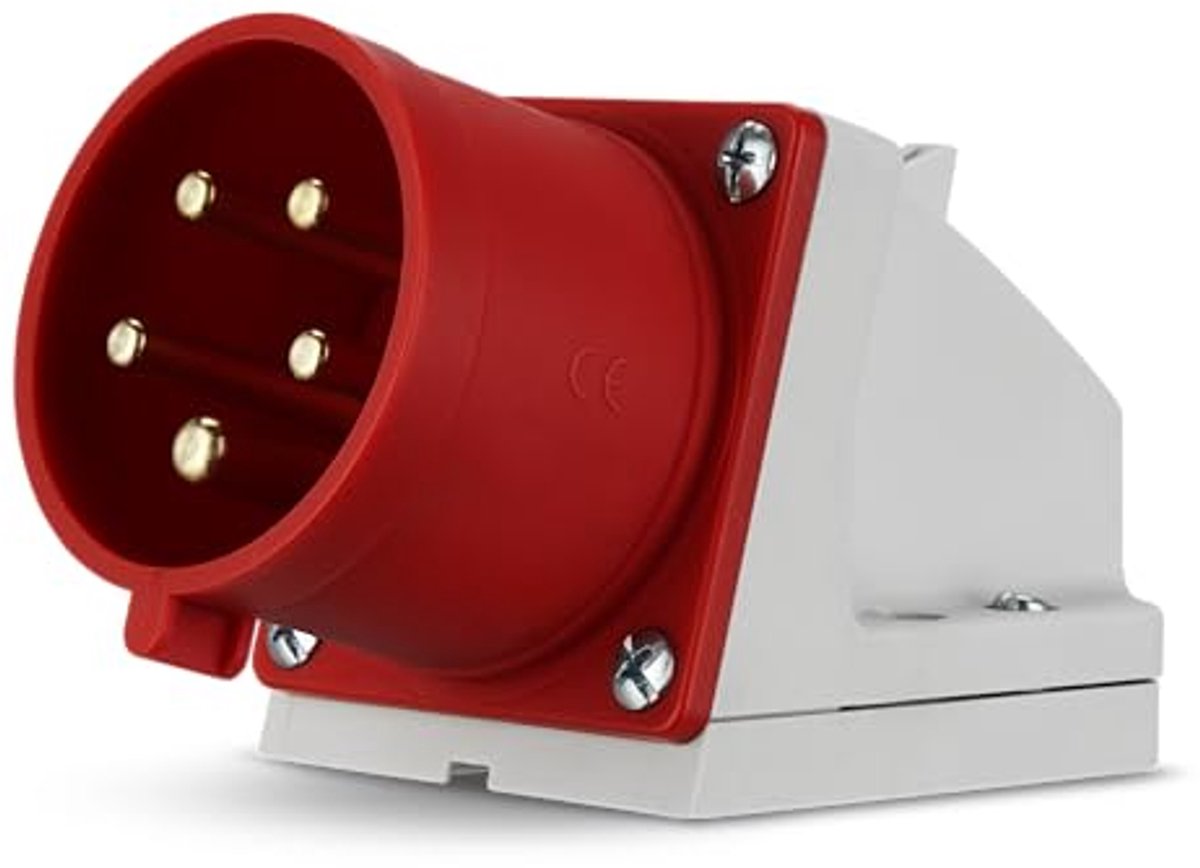 CEE-stekker wandmontage 400V 32A 5-polig IP44