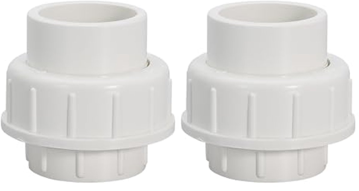 PVC Unie Koppeling Pijpfitting 1 inch - 2 Pack