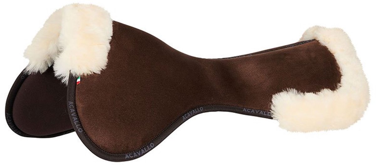 Acavallo Mf-s Jccs-s Cw-cs Suede Cut-out Sheepskin Halve Pad Bruin