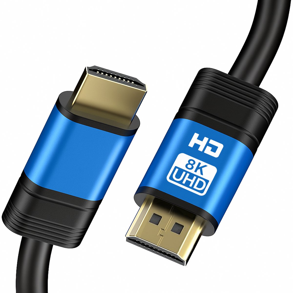 Qost - Premium HDMI Kabel 2.1 - HD High Speed 8K - Blauw - 3 Meter - 8K 60Hz - 4K 120Hz - 48 Gbps