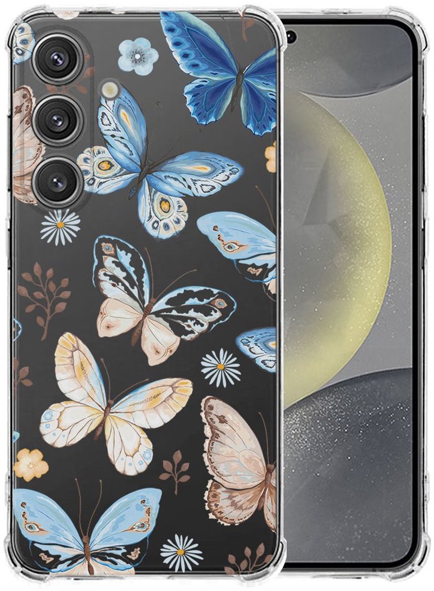 Samsung Galaxy S25 Plus Hoesje - Vlinder TPU Antishock