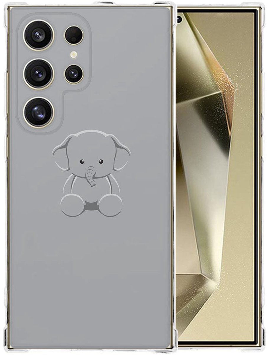 Samsung Galaxy S25 Ultra Hoesje - Baby Olifant TPU Antishock