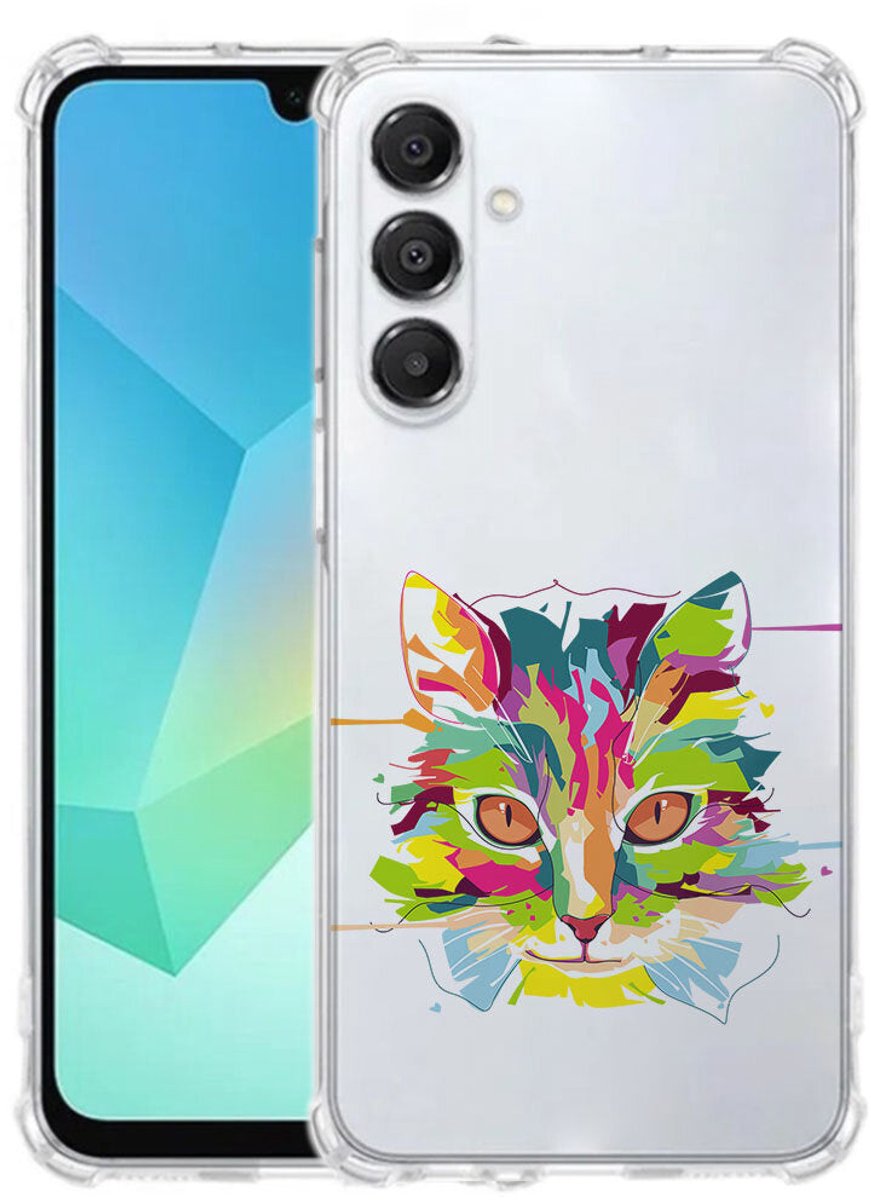 TPU Telefoonhoesje Samsung Galaxy A17 - Cat Color schokabsorberende backcover