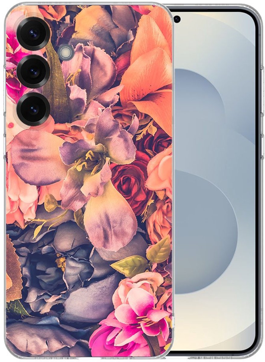 TPU Hoesje Samsung Galaxy S25 Plus - Bosje Bloemen Backcover