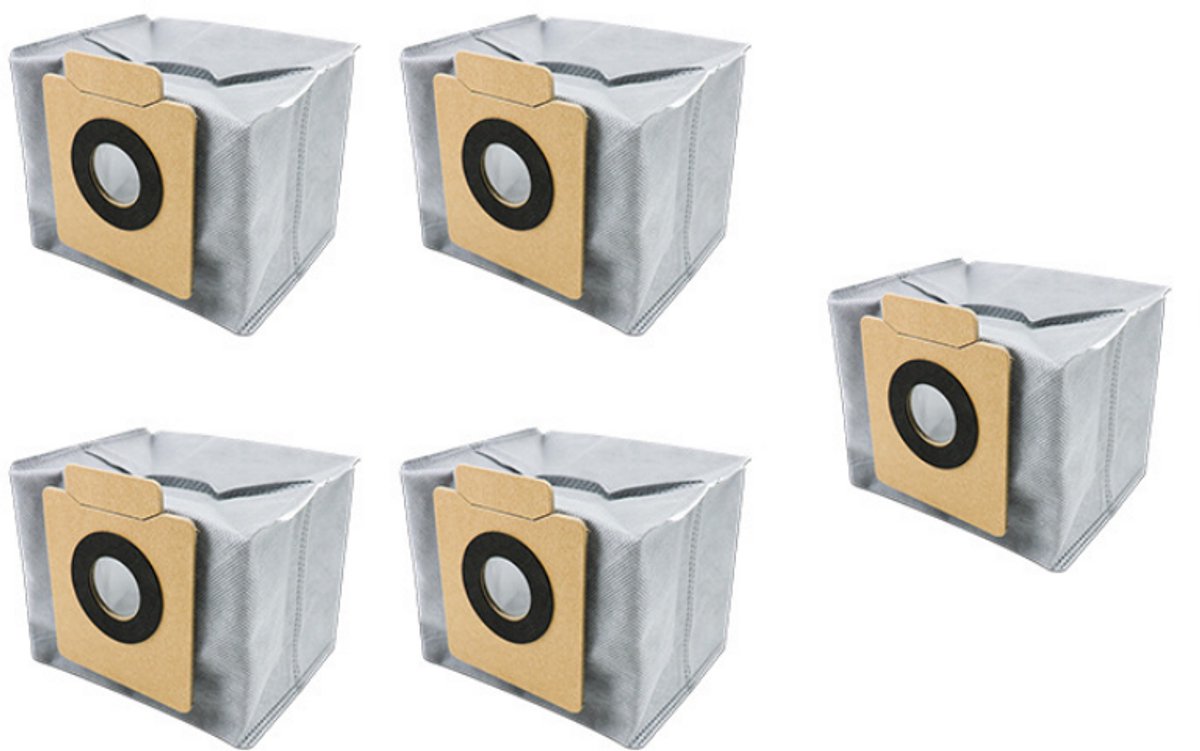 5 x stofzuigerzakken, Geschikt voor Eufy-X10 Pro Omni(15.8 x 13.8 x 14.3CM)