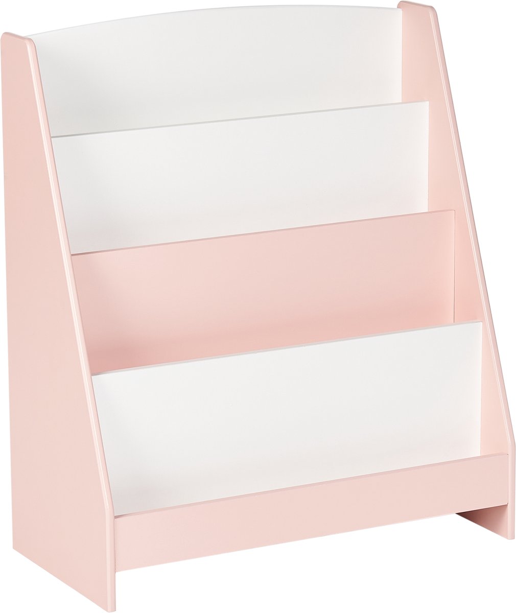 Beliani LILOET - Boekenkast met 4 planken - Pastelroze - Hout