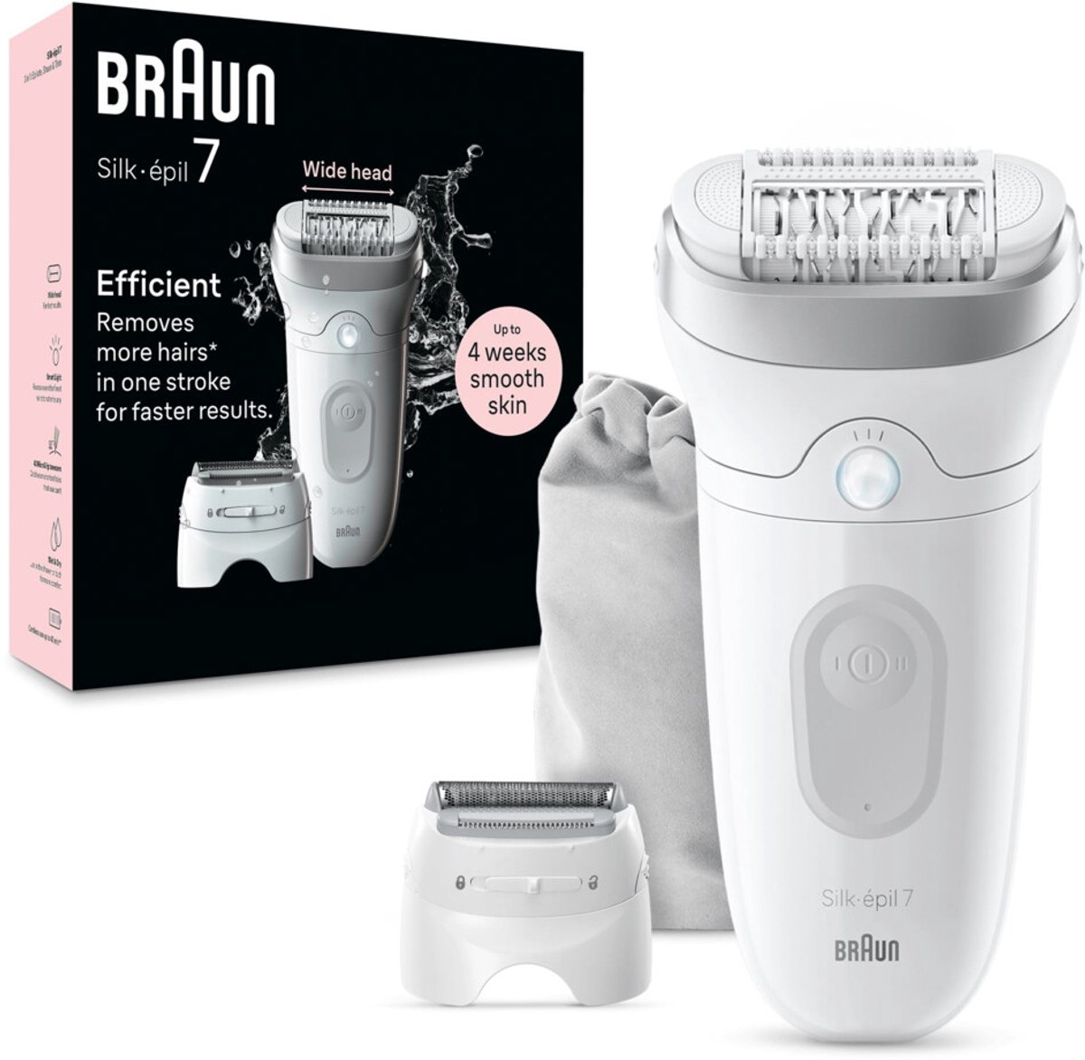 Braun Silk·épil 7-041 Wit/Zilver