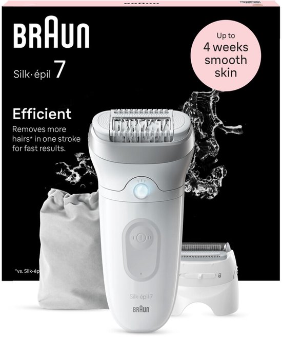 Braun Epilator Silk·épil 7-041 Wit/Zilver -