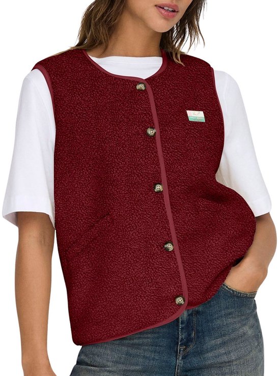 Gilet Only Baby Life Teddy Vest PNT CS pour femme Taille L bol