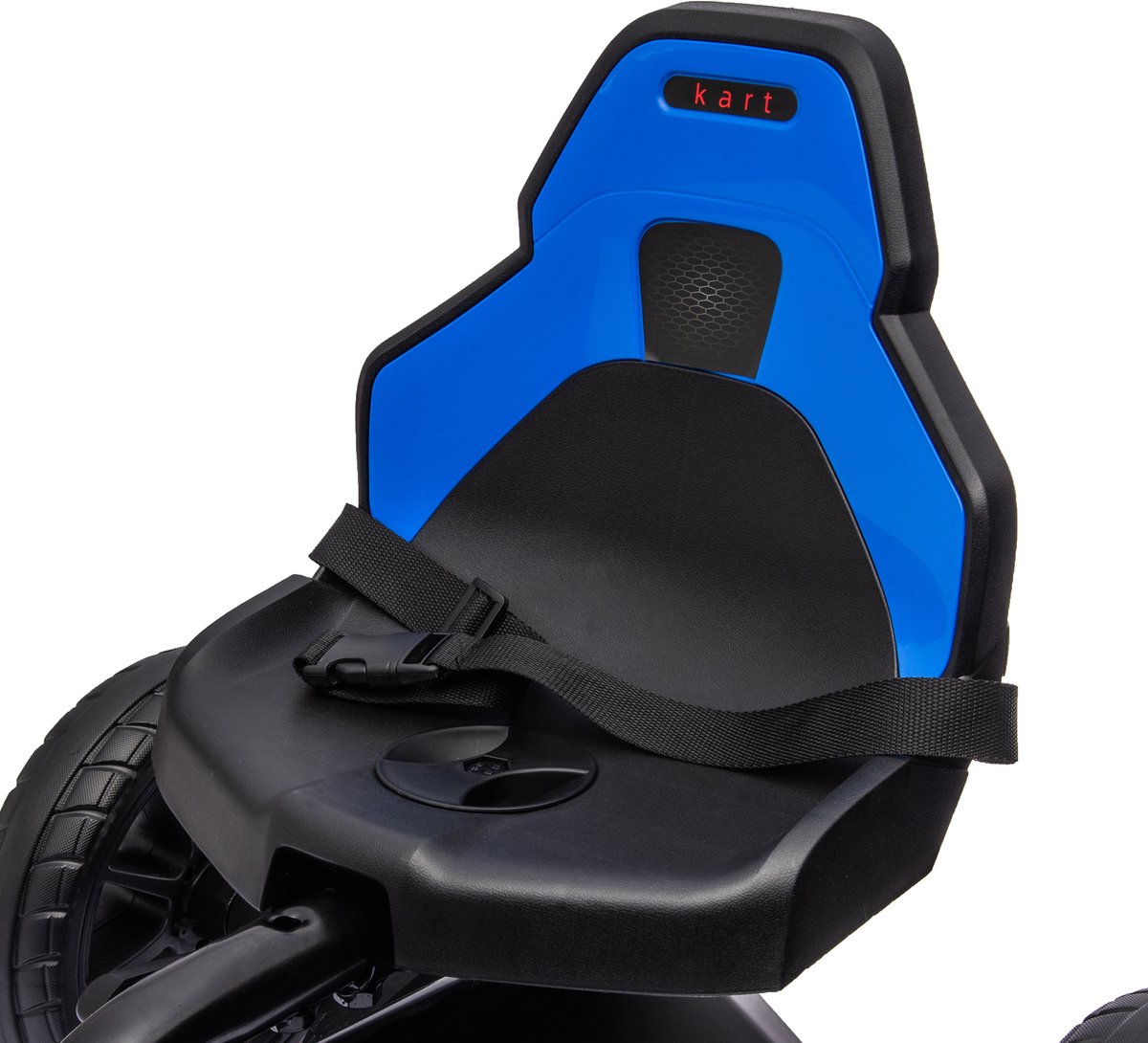 HOMCOM Pedal Go Kart Metall, Kunststoff 100L x 58B x 58,5H cm Blau — afbeelding 2