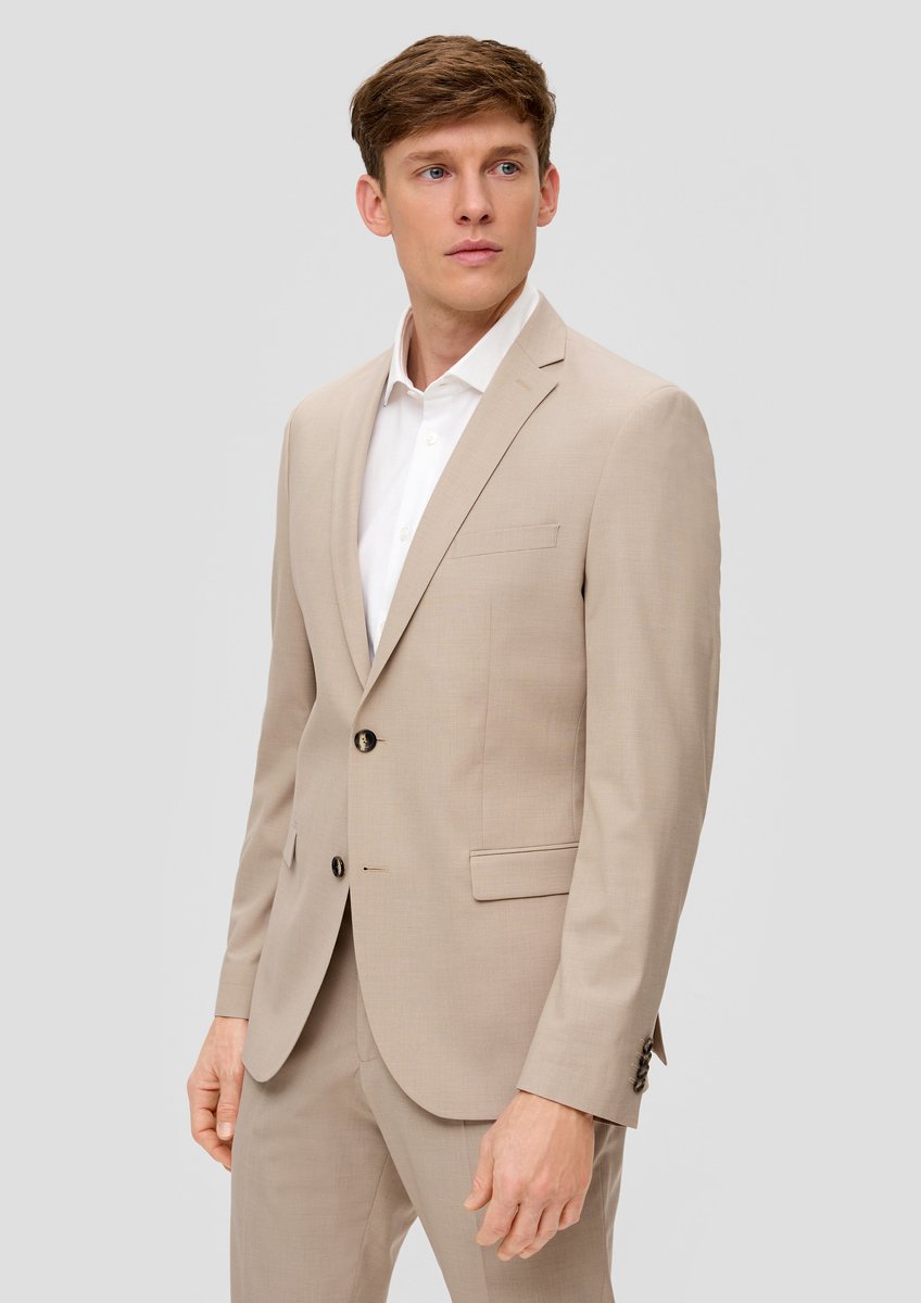 s.Oliver BLACK LABEL - Vest - Maat 56 - Mannen - Bruin - voering