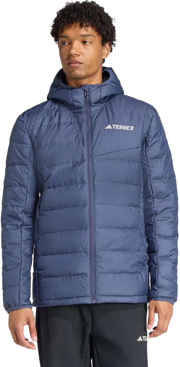 adidas TERREX Terrex Multi Licht CLIMAWARM Donsjack met Capuchon Heren Blauw