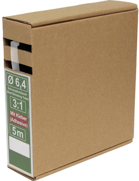 Gaine Thermorétractable Adhésive 5 Mm 2:1 – 1 M Transparent – Isolation Électrique Étanchéité IP67 Câbles & Fils