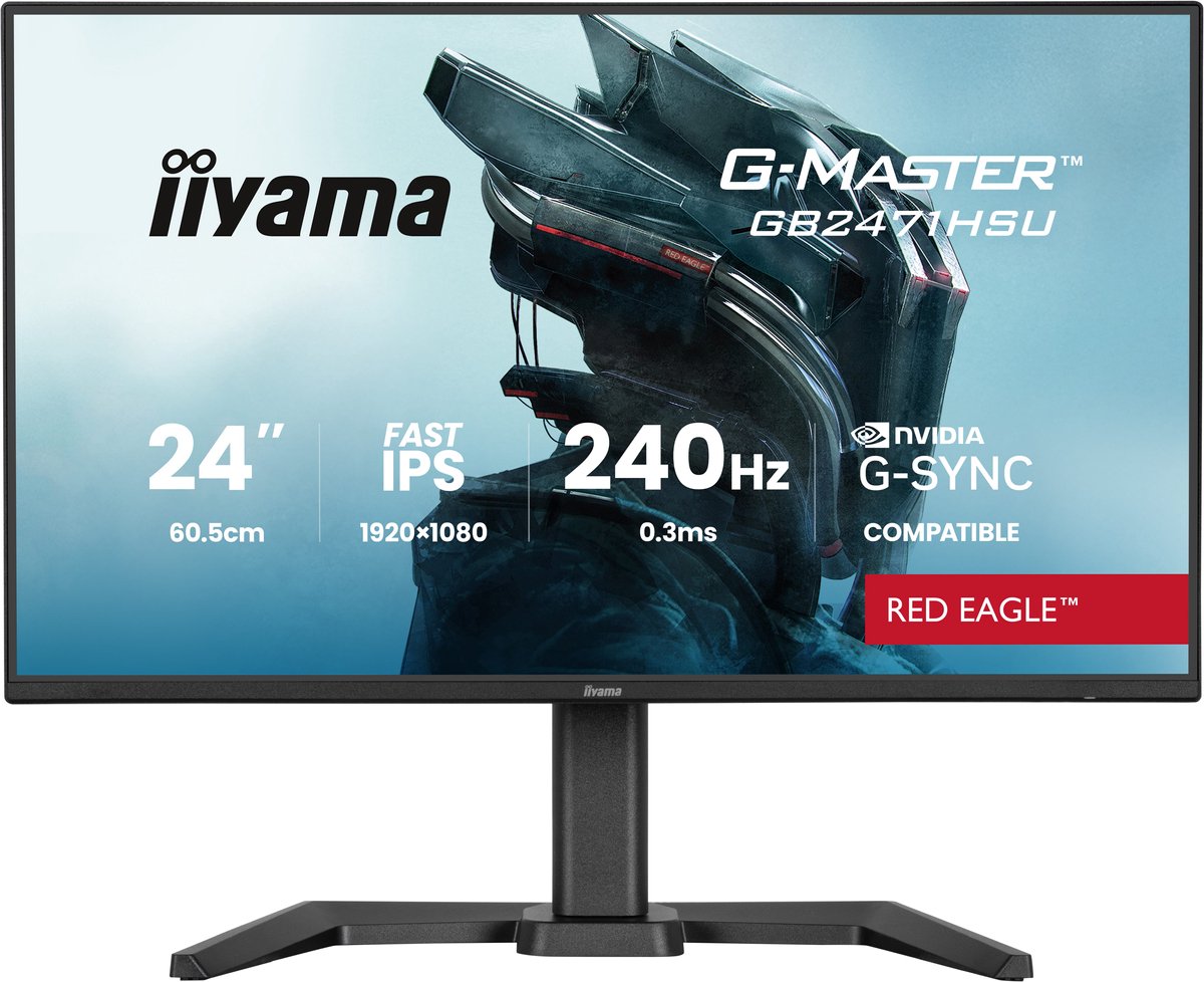 iiyama G-Master GB2471HSU-B1 Red Eagle - 24 inch - Full HD - iiyama International - €129,00
