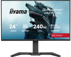 iiyama G-Master GB2471HSU-B1 Red Eagle - 24 inch - Full HD - IPS - 240 Hz - Verstelbaar - G-Sync compatible