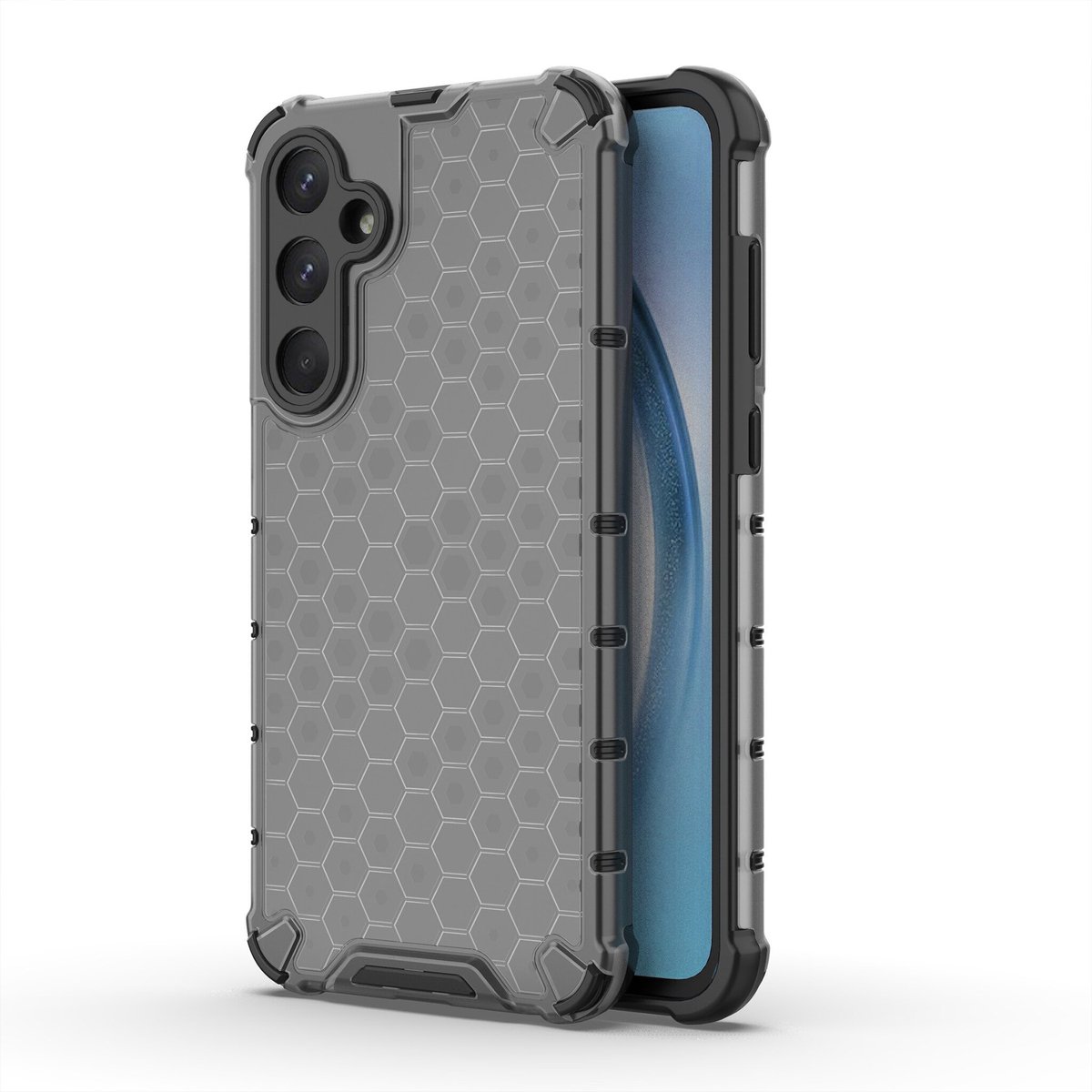 Solidenz HexArmor Shield geschikt voor Samsung Galaxy A35 hoesje - Zwart