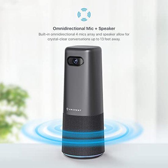 Matosio EagleBar Pro Video Conference Camera 4K ePTZ AI Face Tracking with Speaker and Microphone for Meeting Room or Home Office, Compatible with Zoom /MS Teams or OBS Streaming