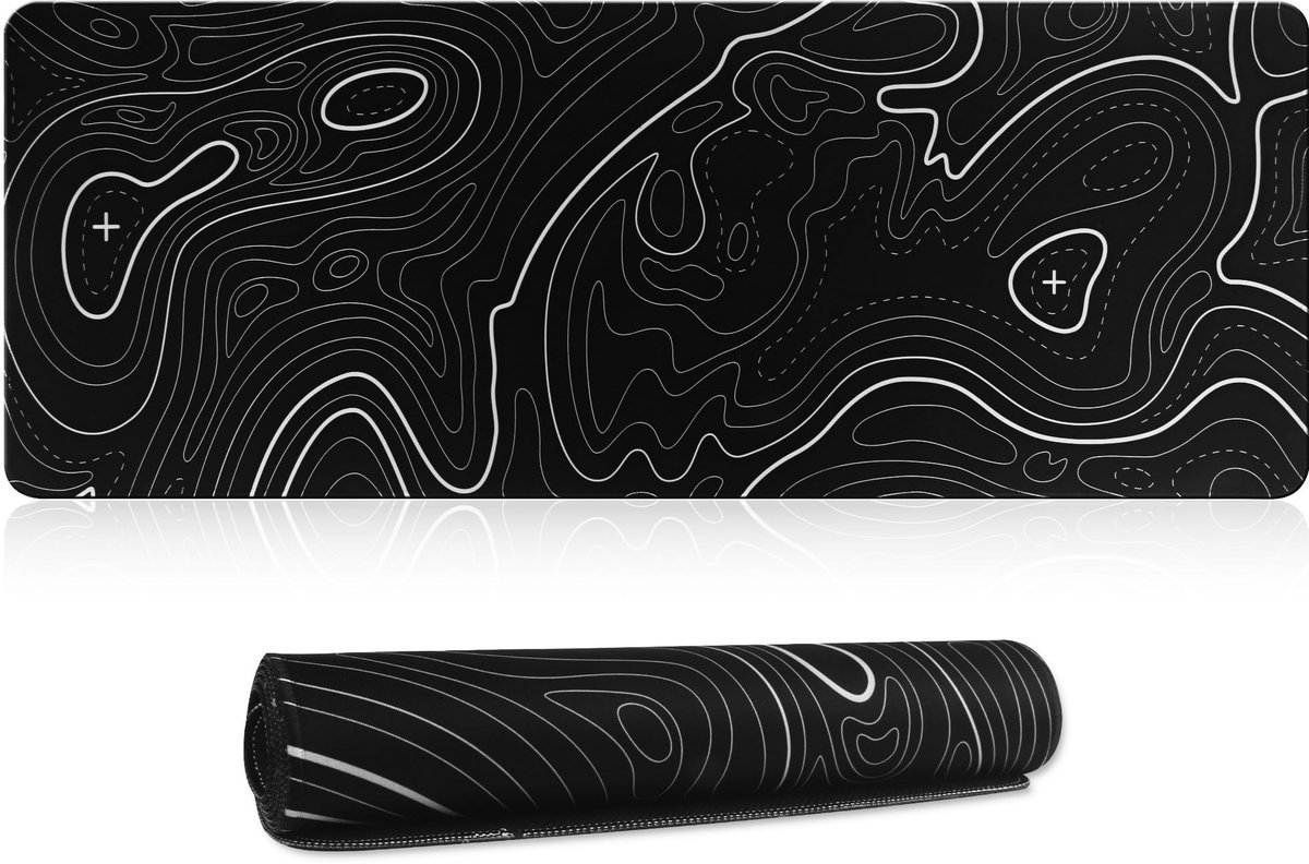 Azomor® Grote antislip muismat voor gaming en thuisgebruik met waterdichte afwerking