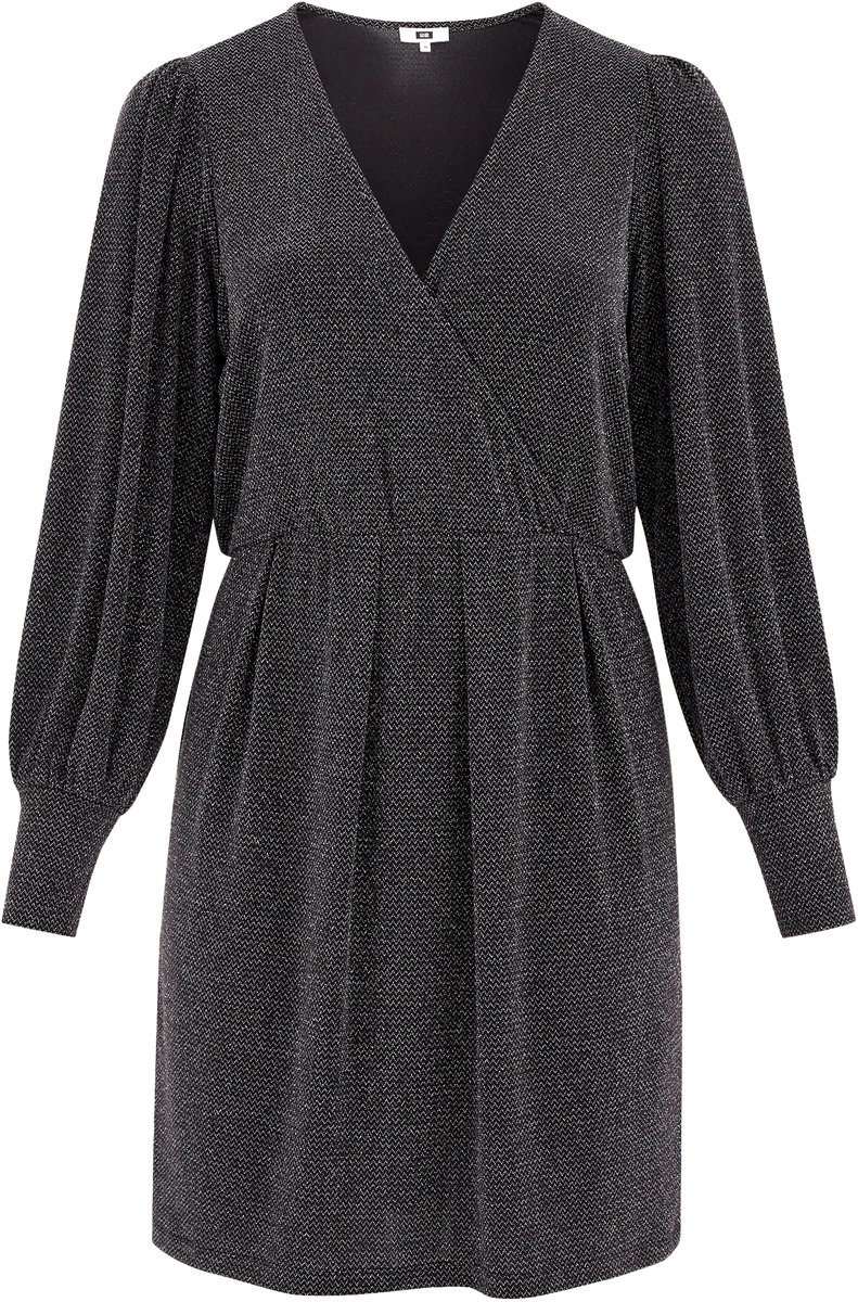 WE Fashion Dames jurk met glittergaren - Curve