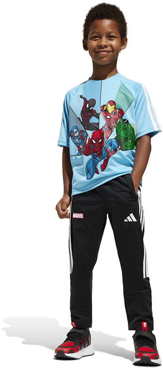 Adidas X Marvel Spider-man T-shirt Met Korte Mouwen 24 Months-3 years Jongen Multicolor